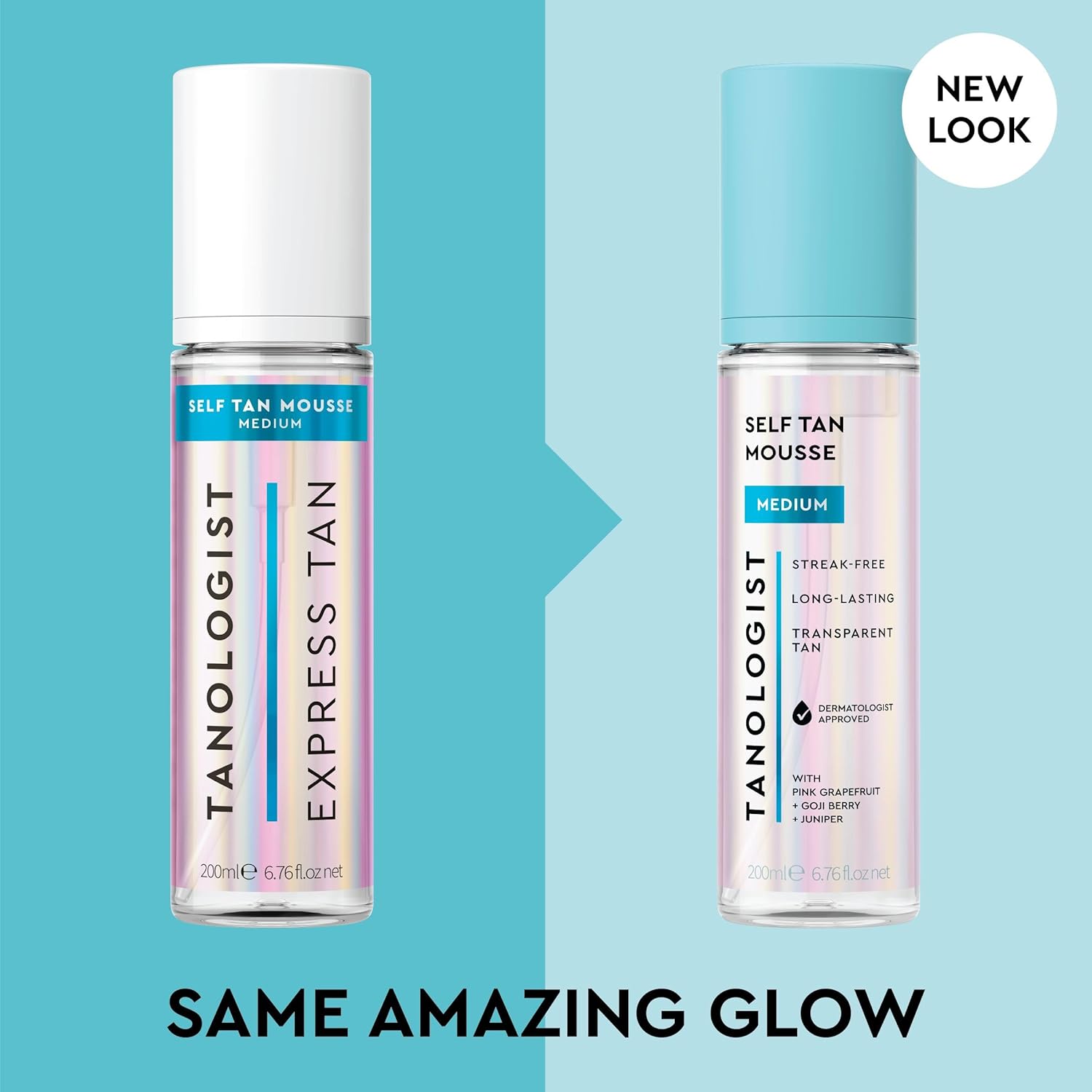 Tanologist Medium Self Tan Mousse, Self-Tanning Mousse, Streak-Free, Natural Glow, No Fake